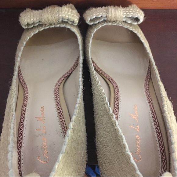 Chic Pony Hair Bow Open Toe Pumps - Picture 10 of 11